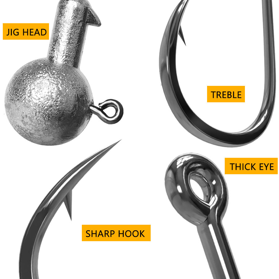 Amo da pesca con testa jig da  - Fishing Hook Assortment recensione e prezzo