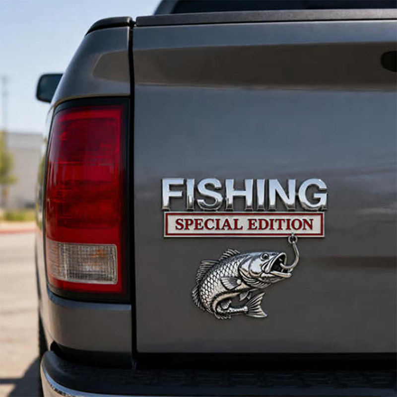 Emblema Cromato a Forma di Amo - Fishing Hook recensione e prezzo
