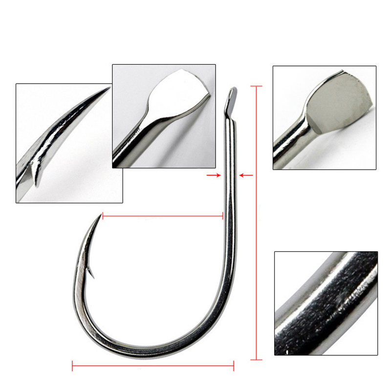 100 pz/lotto 7 dimensioni spin - Fishing Hook Circle recensione e prezzo